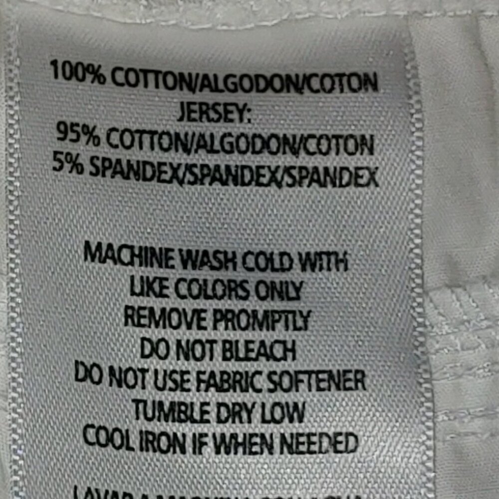 Calvin Klein Performance Quick Dry 100% Cotton Fold Over Waistband Sz XL Whites - Picture 4 of 5